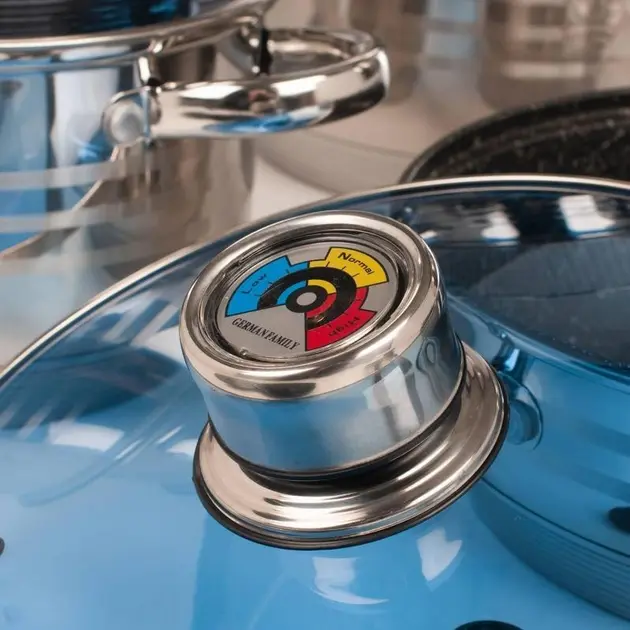 Набір кухонного посуду 18 предметів German Family LUX GF-2054 - Зображення 3