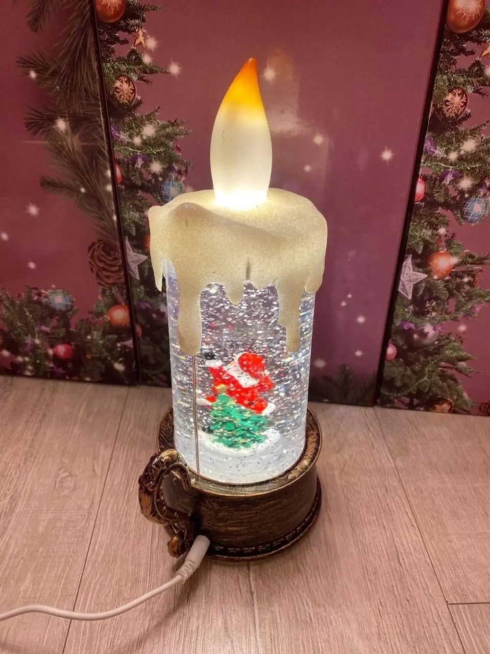 Новорічний ліхтар "Різдвяна історія", 30,5 см 811 - Зображення 4