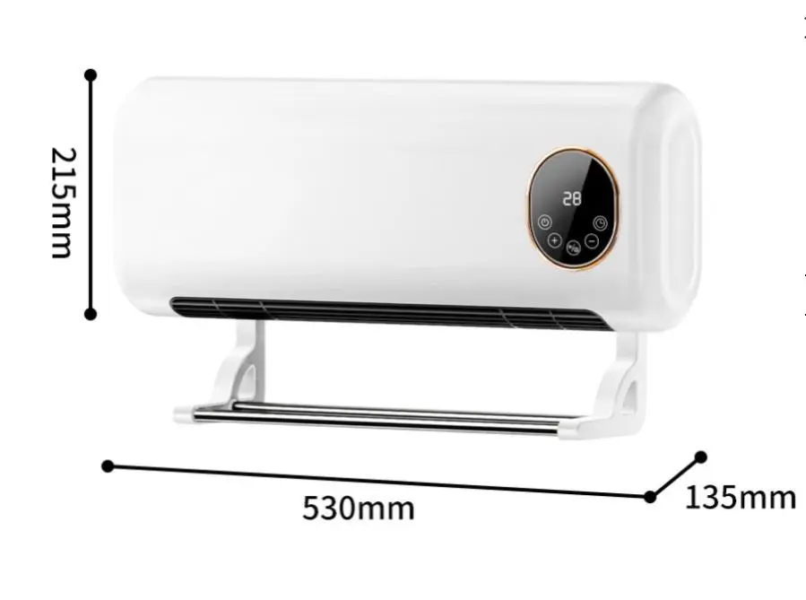 Обігрівач настінний кондиціонер SOKANY SK-18035 2000 Вт з пультом та сушаркою - Зображення 4