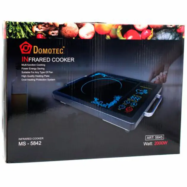 Електроплита інфрачервона Domotec MS-5842 2000 Вт - Зображення 4