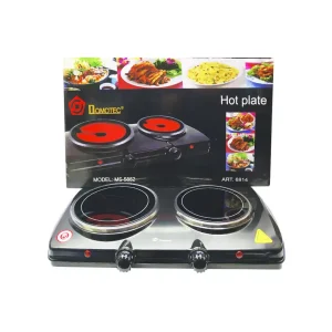 Електроплита Domotec MS-5852, інфрачервона на 2 осередки, 1200 W