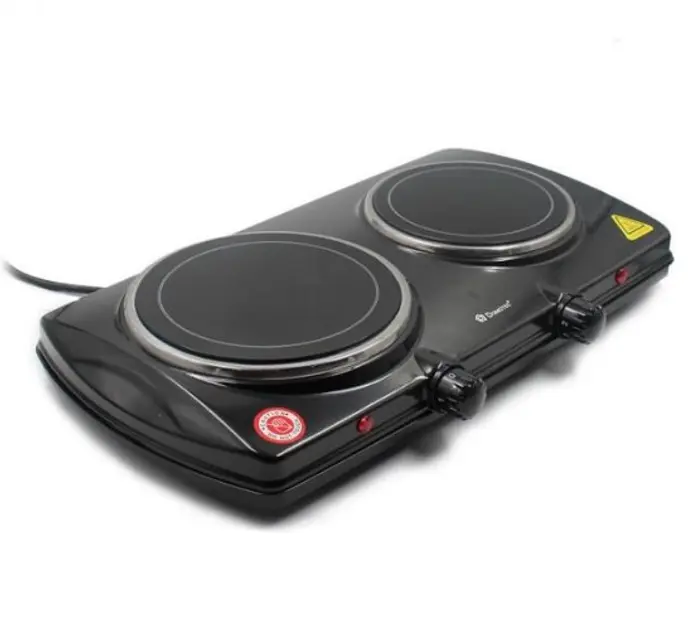 Електроплита Domotec MS-5852, інфрачервона на 2 осередки, 1200 W - Зображення 3