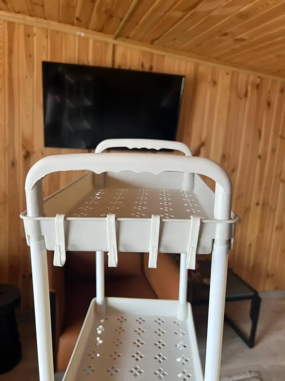 Етажерка на колесах 4 полиці біла підлогова Storage rack AND906 - Зображення 5