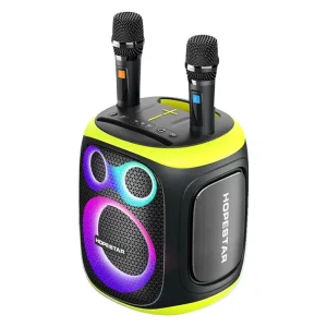 Портативна бездротова колонка Bluetooth Hopestar Party 130 з 2 Мікрофоном Караоке | 120Вт, Bluetooth