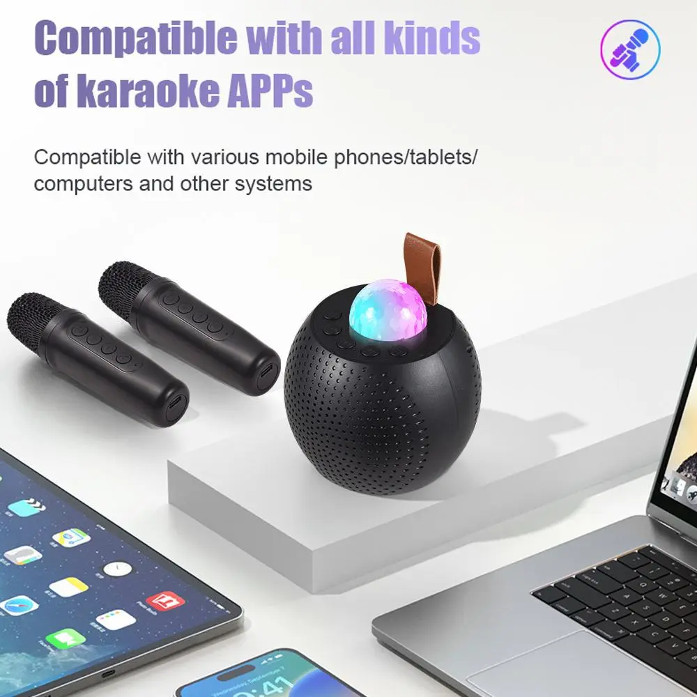 Портативна колонка Z1 (Bluetooth, LED, 2 мікрофони, проекція) - Зображення 4