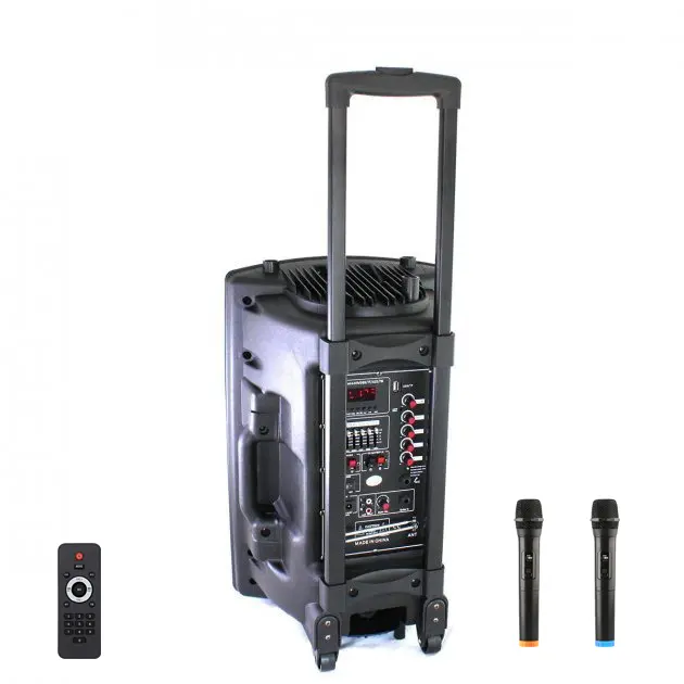 Портативна колонка Su-Kam BT 150D + 2 мікрофони 12v220v - Зображення 3