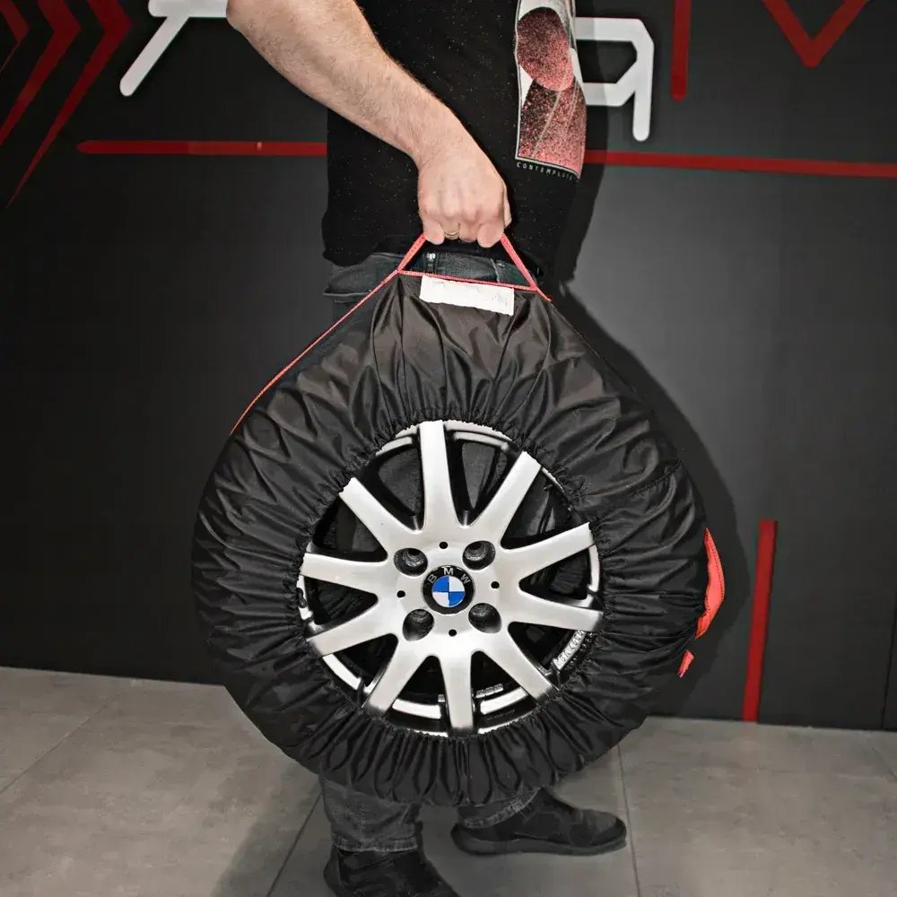 Захисні чохли для зберігання та транспортування автомобільних шин розмір L (R18-R19), комплект чохлів для коліс 4шт, AND101 - Зображення 6