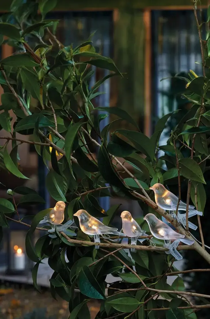 Садова сонячна гірлянда на сонячній батареї у формі птахів 5шт 2+1,2 м Garden Line SOL6063 - Зображення 2