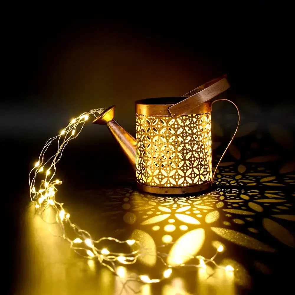 Садовий світильник на сонячній батареї "Лійка" 80см, Fairy lamp / Декоративний LED ліхтар для саду - Зображення 5