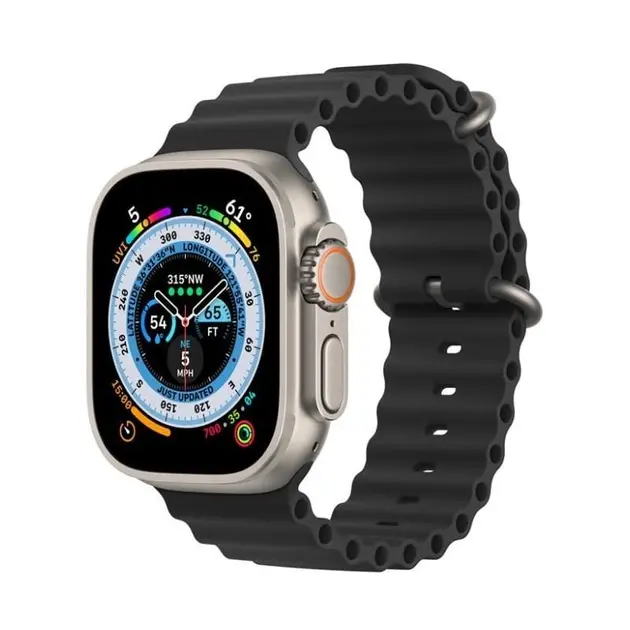 Помаранчеві Смарт годинник L8 Ultra Max 49 mm 1:1 Apple Watch! AMOLED.Преміум якість. Є гвинти та фіксатор ремінця - Зображення 10
