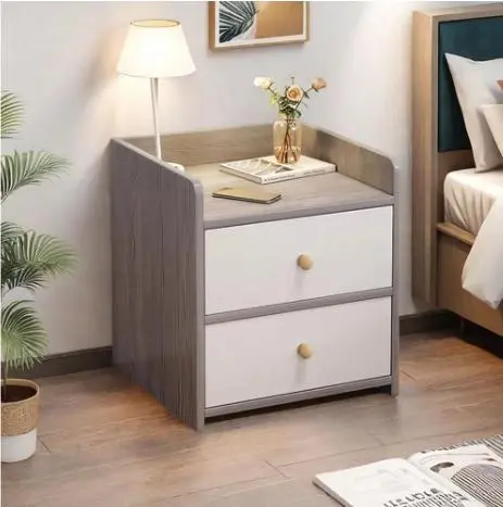 Тумбочка приліжкова STL-MD 76 (Г30/Ш40/В45, сіро-біла) - Зображення 3