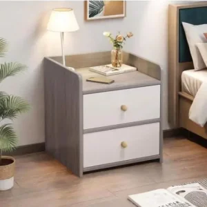 Тумбочка приліжкова STL-MD 76 (Г30/Ш40/В45, сіро-біла)