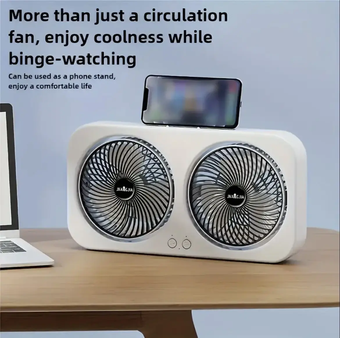 Компактний настільний вентилятор з подвійним потоком повітря та циркуляцією повітря AND LY-879 - Зображення 9