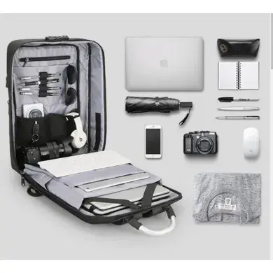 Діловий рюкзак для ноутбука для чоловіків із захистом від крадіжки Fashion Style Сумка із безпечним замком - Зображення 3