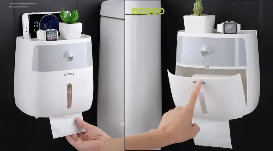 Тримач для туалетного паперу паперових рушників Towel Holder Ecoco - Зображення 3