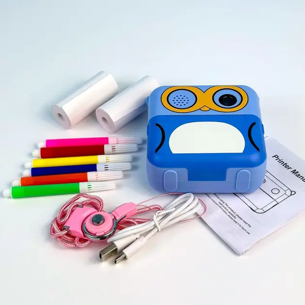 Дитяча фотокамера D2 з передньою камерою, функцією друку, підтримкою картки пам'яті та MP3 - Зображення 8