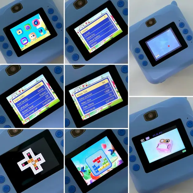 Дитяча фотокамера D2 з передньою камерою, функцією друку, підтримкою картки пам'яті та MP3 - Зображення 9