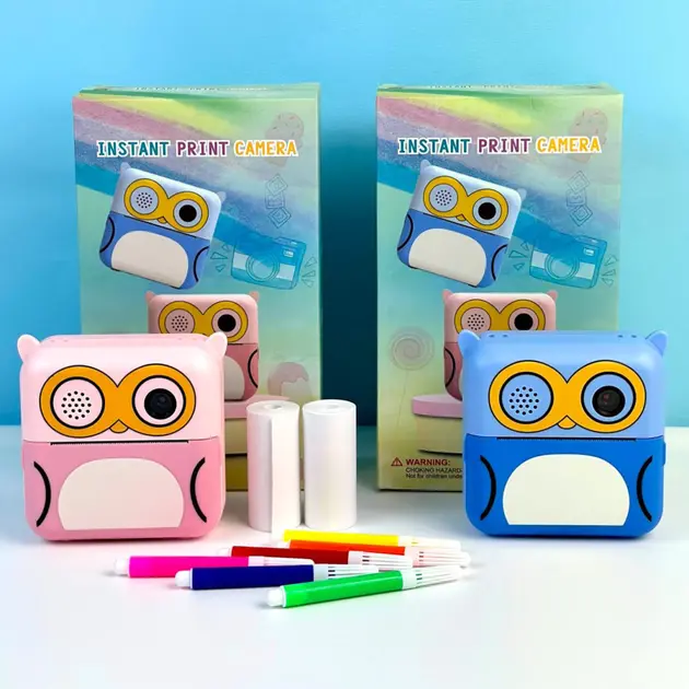 Дитяча фотокамера D2 з передньою камерою, функцією друку, підтримкою картки пам'яті та MP3 - Зображення 4