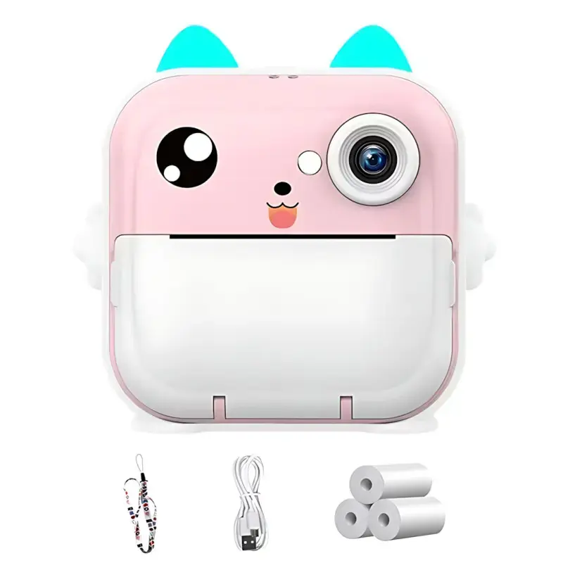 Дитяча камера миттєвого друку з термопринтером/Цифрова фотокамера/Дитячий термопринтер з камерою та іграми - Зображення 5