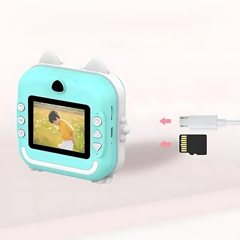 Дитяча камера миттєвого друку з термопринтером/Цифрова фотокамера/Дитячий термопринтер з камерою та іграми - Зображення 7