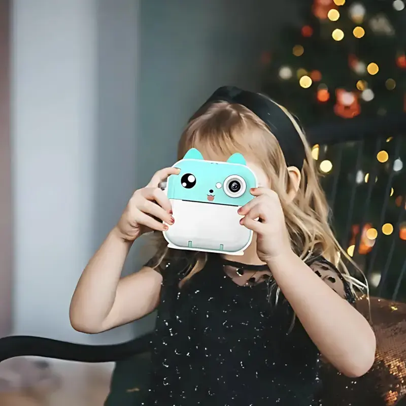 Дитяча камера миттєвого друку з термопринтером/Цифрова фотокамера/Дитячий термопринтер з камерою та іграми - Зображення 6