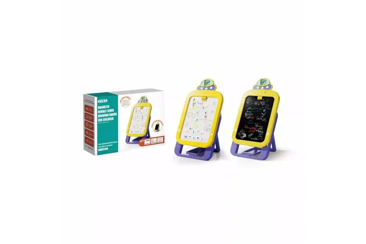 Дитяча двостороння магнітна дошка для малювання B8004 - Зображення 2