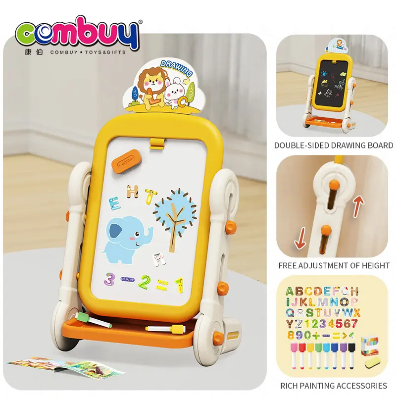 Дитяча двостороння магнітна дошка для малювання B8004 - Зображення 3