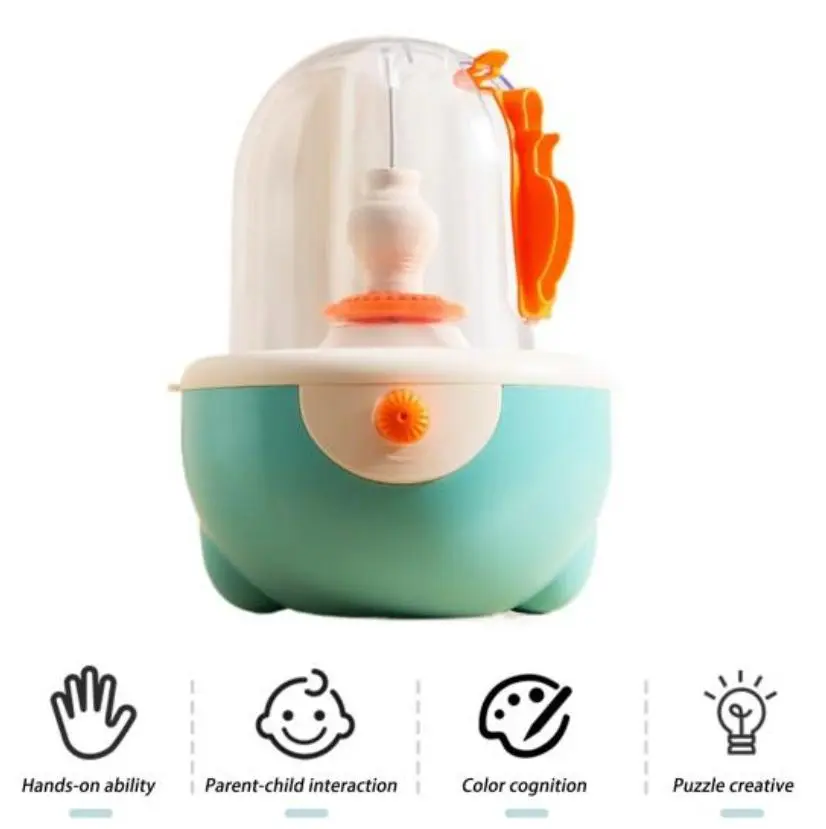 Дитяча іграшка для гончарного мистецтва / Електрична іграшка для ліплення глини своїми руками / Гончарна іграшка, що розвиває - Зображення 3