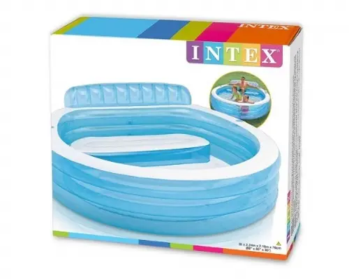 Дитячий м'який надувний басейн Intex 57190 (224х216х76см) - Зображення 5