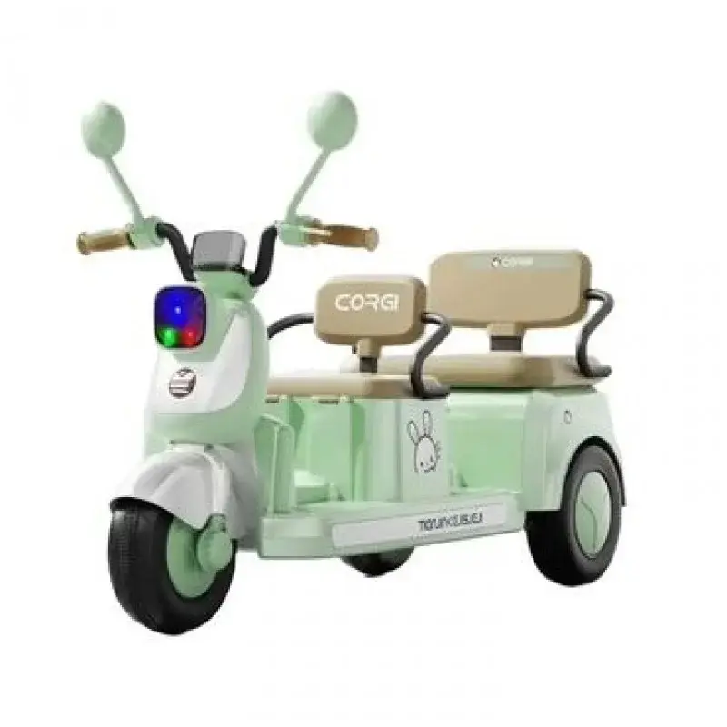 Дитячий електроскутер триколісний CORGI на 2 місця (6V7AH/20HR) - Зображення 3
