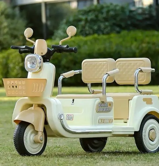 Дитячий електроскутер триколісний CORGI на 2 місця (6V7AH/20HR)