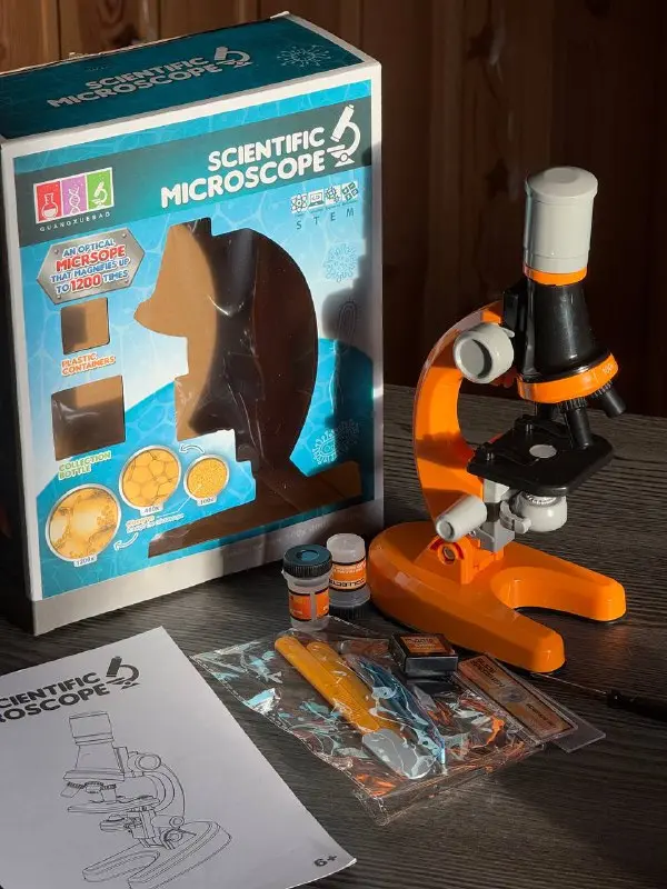 Дитячий мікроскоп Scientific Microscope збільшує у 1200 разів - Зображення 2