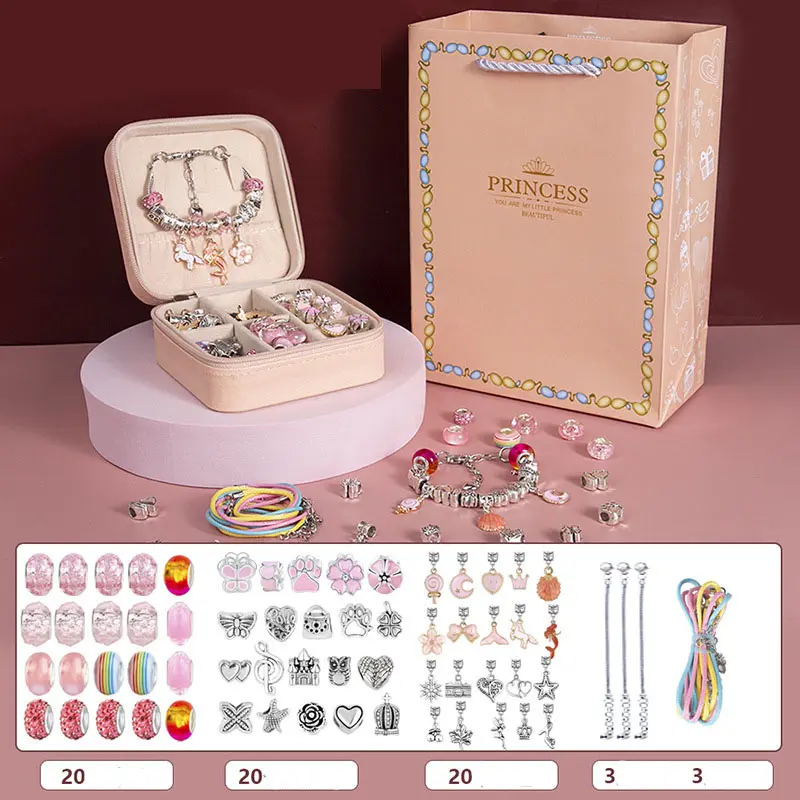 Дитячий набір для рукоділля, плетіння намиста та браслети PRINCESS - Зображення 7