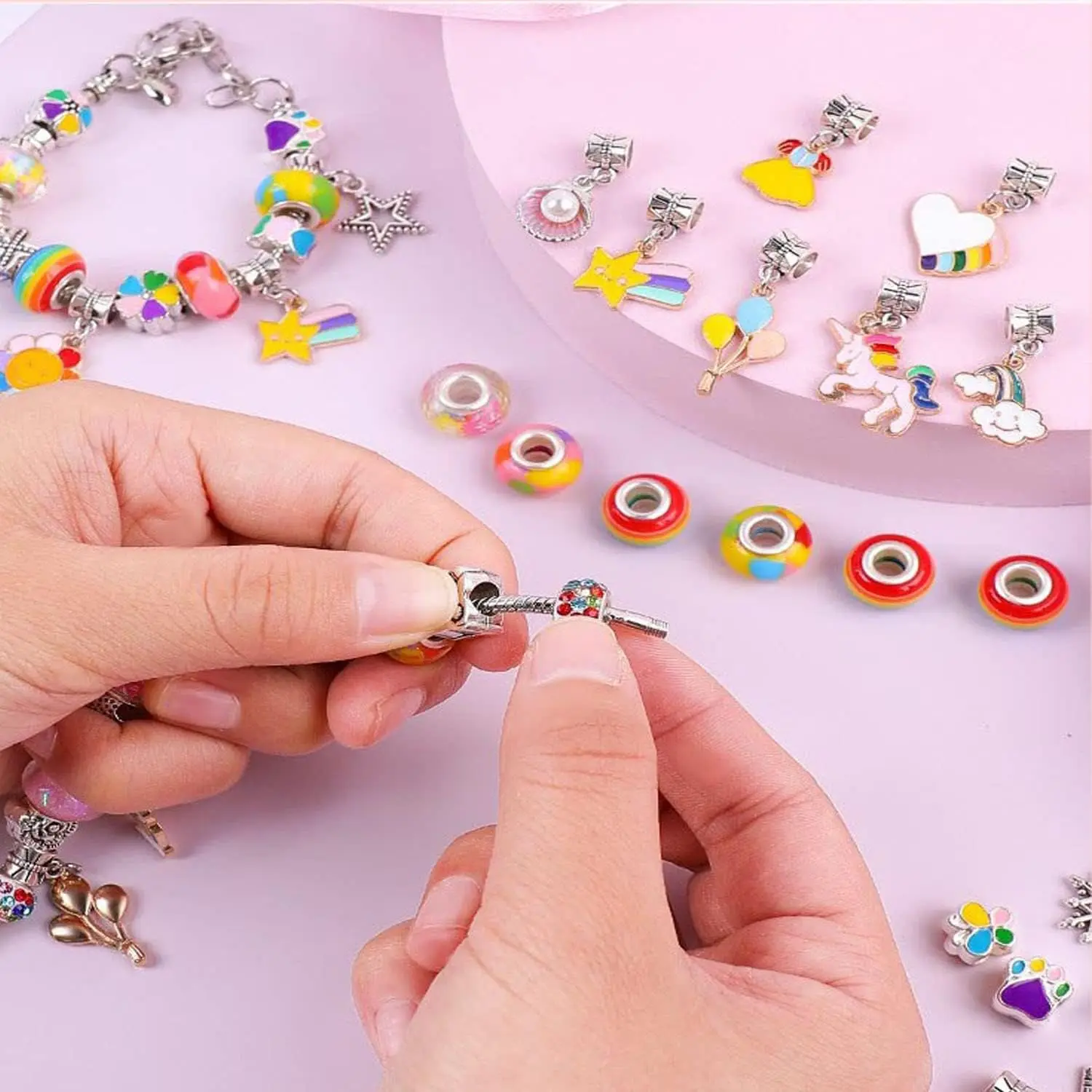 Дитячий набір для рукоділля, плетіння намиста та браслети PRINCESS - Зображення 4