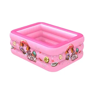 Дитячий надувний басейн з бульбашковим дном, дитячий басейн для малюків, дитячий басейн для ігор ice cream