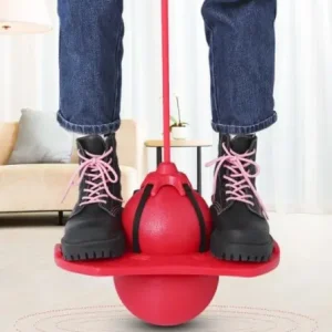 Червоний Дитячий стрибун-джампінг на резинці (висота 54см, гумова трубка розтягується)