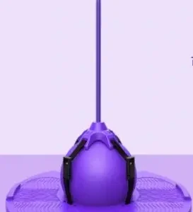 Фіолетовий Дитячий стрибун-джампінг на резинці (висота 54см, гумова трубка розтягується)