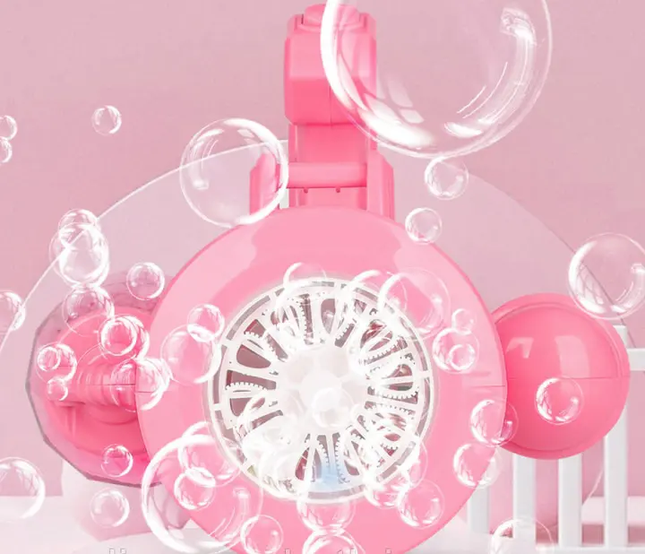 Дитячий кулемет генератор мильних бульбашок від батарейок Bubble machine toy - Зображення 5