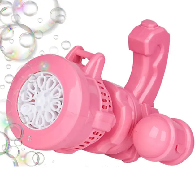 Дитячий кулемет генератор мильних бульбашок від батарейок Bubble machine toy - Зображення 3