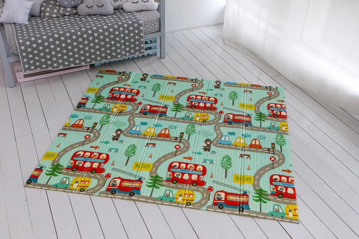 Дитячий двосторонній термо килимок 180*200 в сумці - Зображення 5