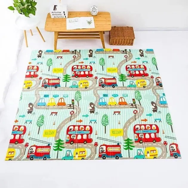 Дитячий двосторонній термо килимок 180*200 в сумці - Зображення 4