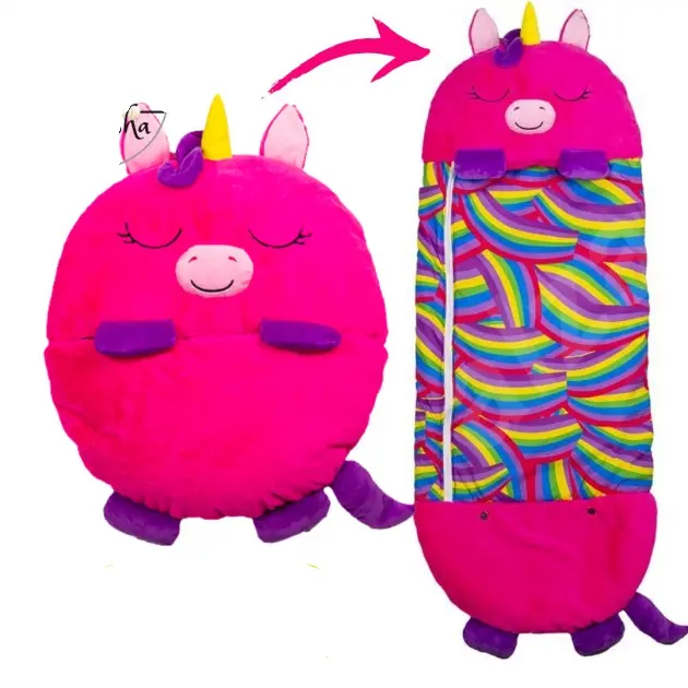 Дитячий спальний мішок на блискавці 3 в 1 іграшка подушка спальник та вбудована подушка - Зображення 3