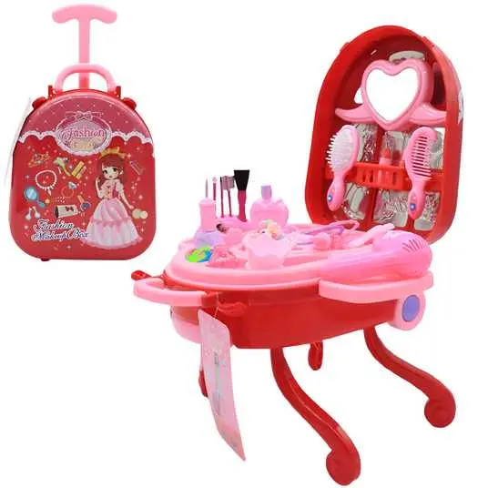 Дитячий ігровий набір у валізці 2в1, Fashion Girl / Набір салон краси для дівчаток - Зображення 2