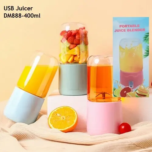 Дорожня чашка-блендер з USB 400мл, Переносний міні-блендер / Подрібнювач для смузі - Зображення 5
