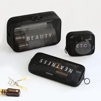 Дорожня косметичка прозора (22×11×2см), Косметичка для подорожей / Жіноча косметичка XL-1015 - Зображення 5