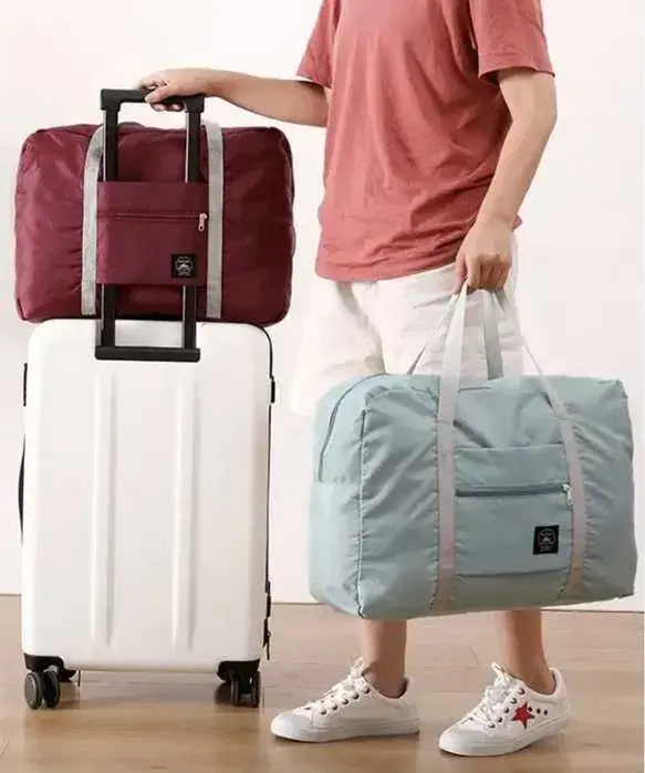 Містка дорожня сумка складана Unsiex, сумка для подорожей водонепроникна на замку - Зображення 5