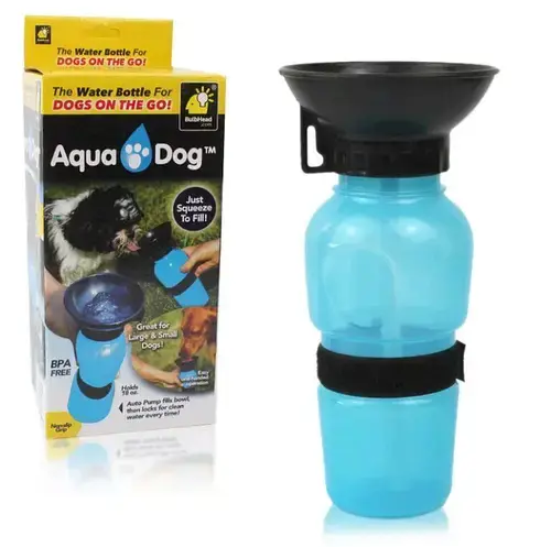 Дорожня пляшка, напувалка для собак Aqua Dog 550 мл - Зображення 3