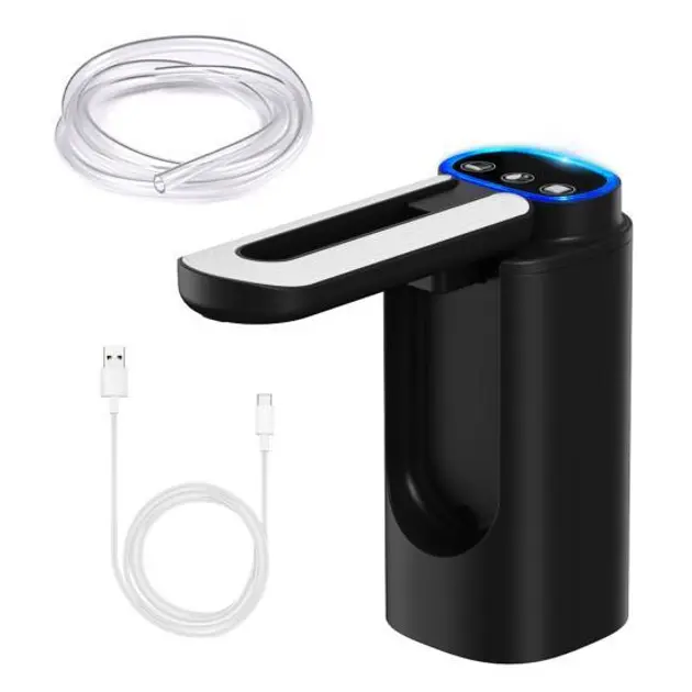 Дозатор для води автоматичний насос для пляшок з водою з USB-зарядкою чорний XL-1286 - Зображення 7