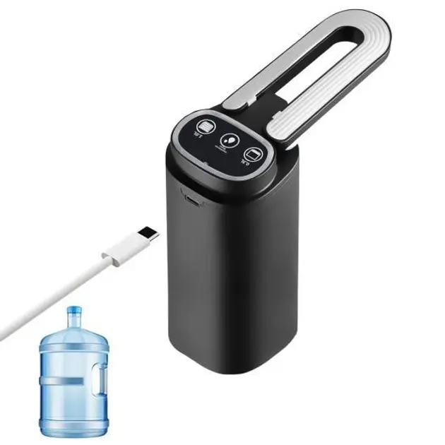 Дозатор для води автоматичний насос для пляшок з водою з USB-зарядкою чорний XL-1286 - Зображення 2
