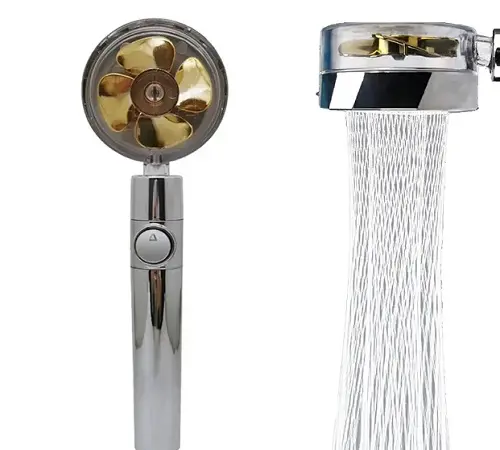 Душова насадка-турболейка з турбонаддувом 360 градусів